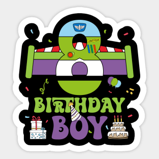 8th Birthday Boy Polical funny B-day Gift For Boys Kids Sticker